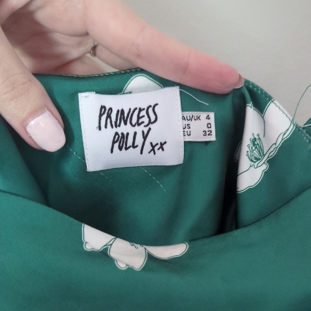 Princess Polly Green Floral Mini Dress - Picture 3 of 4